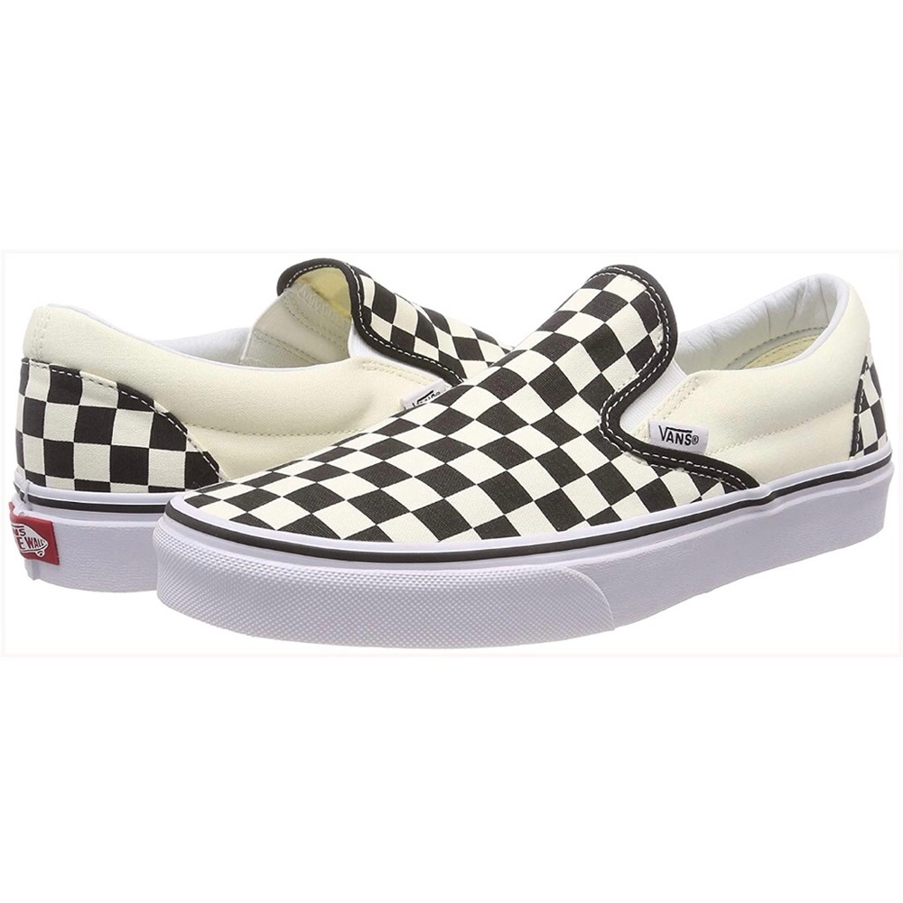 NIB VANS ‘Asher’ checkered slip-on shoes size 12